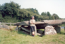 Burnsie with Arthur's Stone