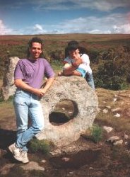 Gazza and Burnsie at Men-an-Tol